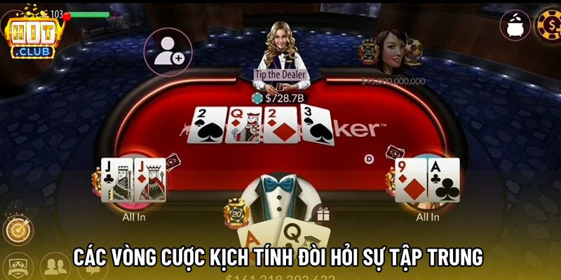 Các vòng cược kịch tính đòi hỏi sự tập trung 